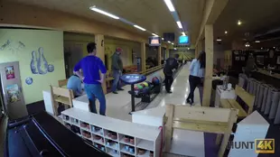 Caught on camera: Exciting public sex adventure at the bowling alley with POV perspective