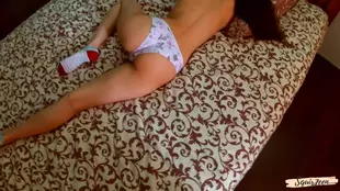 Intimate POV video with my step-sister in her panties